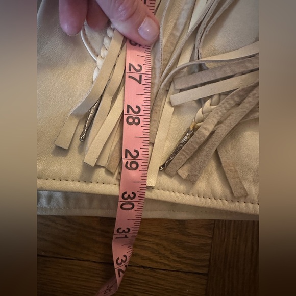 AMAZING Vintage 80’s Western Fringe Leather Jacket Size Large - Picture 11 of 14